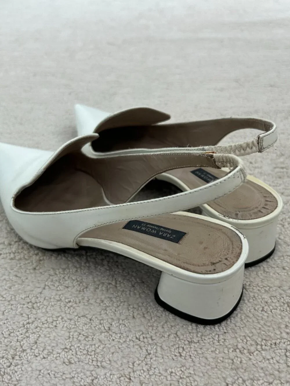 Zara white leather shoes - Picture 3 of 4